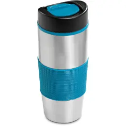 Ridge Stainless Steel & Plastic Double-Wall Tumbler Turquoise